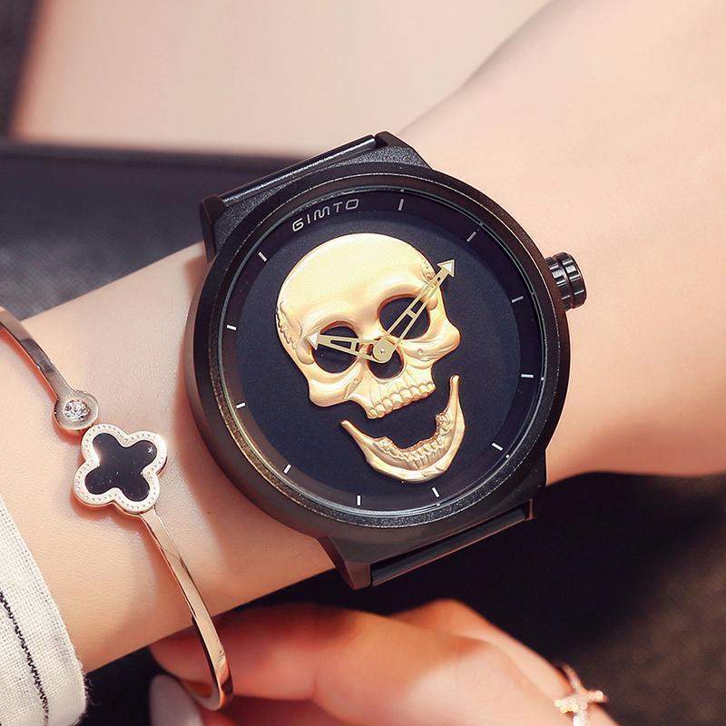 Unisex 3d Skull Watch