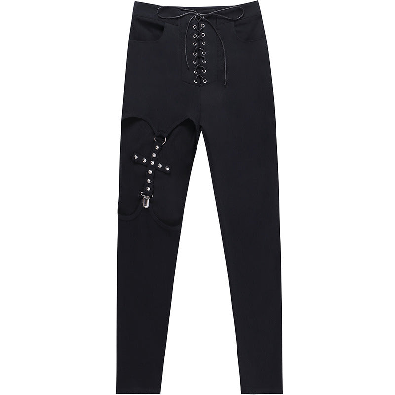 'Soulless' Lace up Jeans