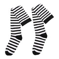 Black & White Striped Socks