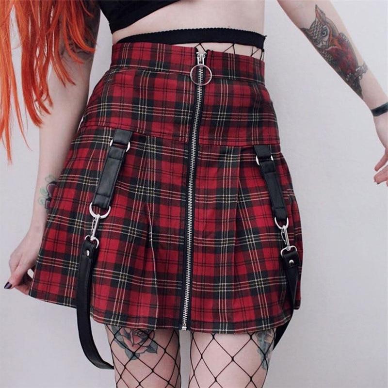 Casual Plaid Skirt