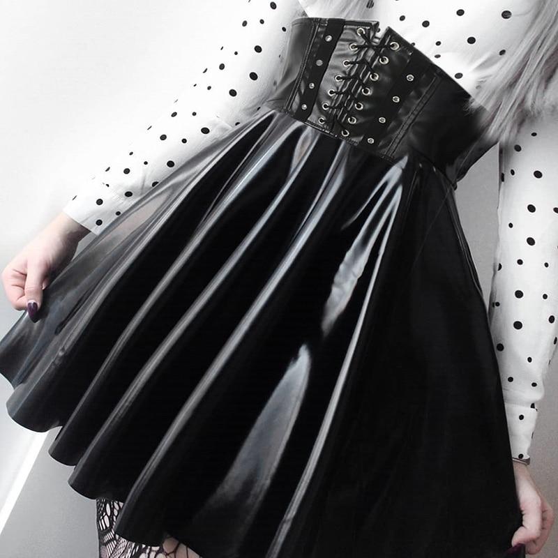 Leather Gothic Evil Skirt